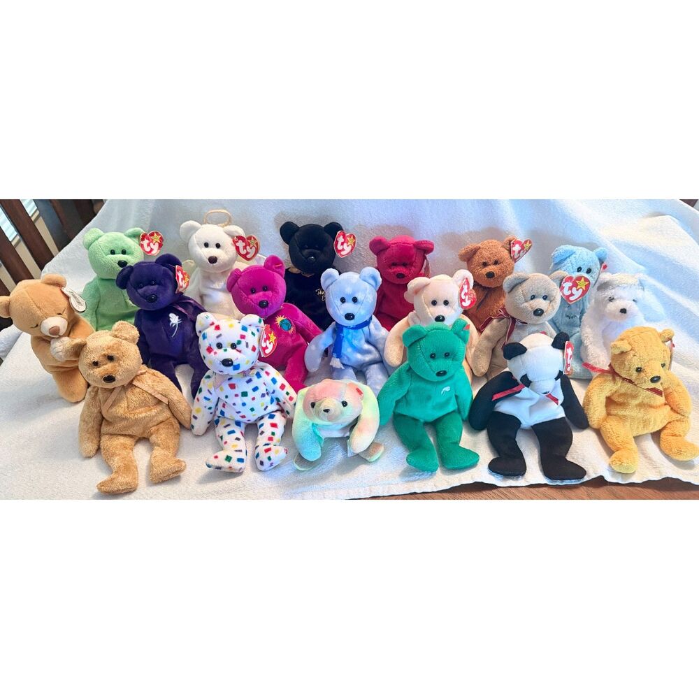 Lot of vintage Ty Beanie Baby Bears